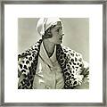 Mme E D Exner In A Marie-christine Cap Framed Print