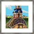 The Tortoise Mobile Home With Poem Framed Print