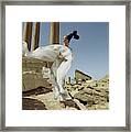 Model At Palmyra Framed Print