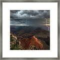 Mohave Point Thunderstorm Framed Print
