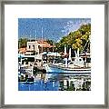 Molyvos Port Framed Print