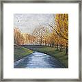 Moment Of Silence Avon River Christchurch Framed Print