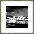 Mono Craters Framed Print