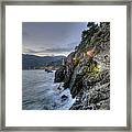 Monterosso At Sunset Framed Print