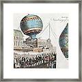 Montgolfier Balloon Flight Framed Print