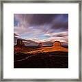 Monument Skys Framed Print