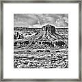 Monument Valley 7 Bw Framed Print