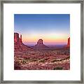 Monument Valley Glow Framed Print