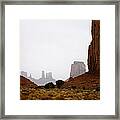 Monument Valley Mist Framed Print