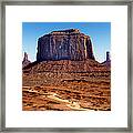 Monument Valley Mitten Framed Print