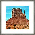 Monument Valley Mitten Monolith Scenic Landscape Framed Print