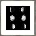 Moon 12 Steps Framed Print