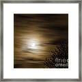 Moon And Stars Framed Print