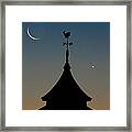 Moon Whale Venus. Framed Print