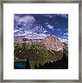 Moonlight Hiking On The Blue Lakes Trail Framed Print