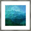 Moonlight Hills Framed Print