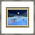 Moonlight Skating. Inspirations Collection. Card Framed Print