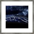 Moonlit Mountains Framed Print