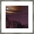 Moonrise Over Weldon Springs Framed Print