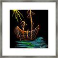 Moonshine Sailing Framed Print