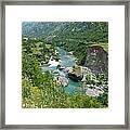 Moraca River - Montenegro Framed Print