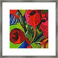 More Red Tulips Framed Print