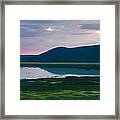 Mormon Lake Sunset Framed Print