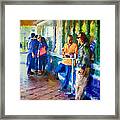 Morning Cafe Con Leche Break Framed Print