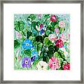 Morning Glory Bouquet Framed Print