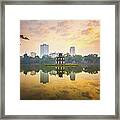 Morning In Hoan Kiem Lake Of Hanoi Framed Print