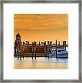 Morning Light At Cape May Harbor Framed Print