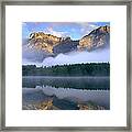 Morning Light On Mt Kidd From Wedge Framed Print