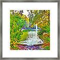 Mirror Lake. The Ohio State University Framed Print