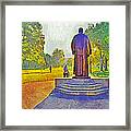 The William Oxley Thompson Statue. The Ohio State University Framed Print