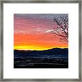 Morning Tangerine Glow Framed Print