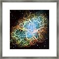 Most Detailed Image Of The Crab Nebula Framed Print
