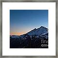Mount Baker At Sunset Framed Print