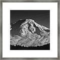 Mount Baker Sun Burst Framed Print
