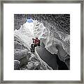 Mount Erebus Ice Cave Entrance Framed Print