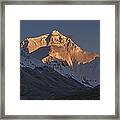 Mount Everest At Dusk Framed Print