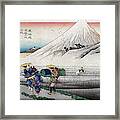 Mount Fuji, Hara Station, 1830s Framed Print