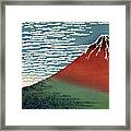 Mount Fuji, Red Fuji, 1830s Framed Print