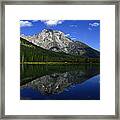 Mount Moran And String Lake Framed Print