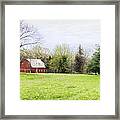 Mount Pleasant Red Barn Framed Print