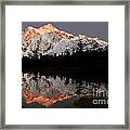 Mount Shuksan Alpenglow Framed Print