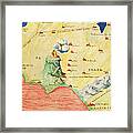 Mount Sinai And The Red Sea, From An Atlas Of The World In 33 Maps, Venice, 1st September 1553 Ink Framed Print