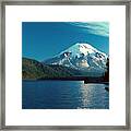 Mount St. Helens And Spirit Lake Framed Print