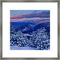Mount Washington In The Evening Light From Mt Avalon Framed Print