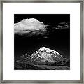 Mountain And Cloud Framed Print