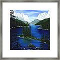 Mountain Lake Canada Framed Print